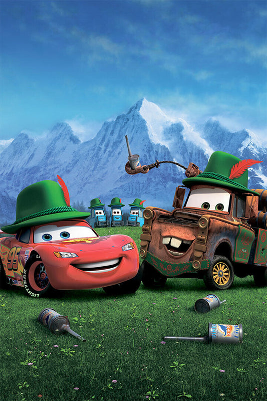 Cars 2 Action Movie Poster Wall Art Print Home Wall Decor
