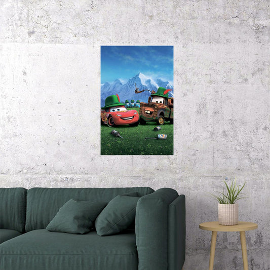 Cars 2 Action Movie Poster Wall Art Print Home Wall Decor