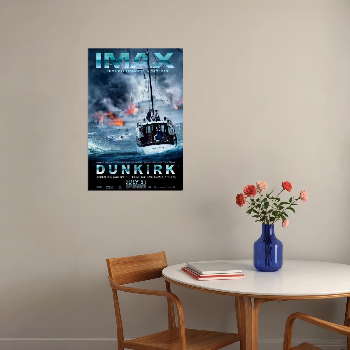 Dunkirk Adventure War Movie Poster Wall Art Print Home Wall Decor