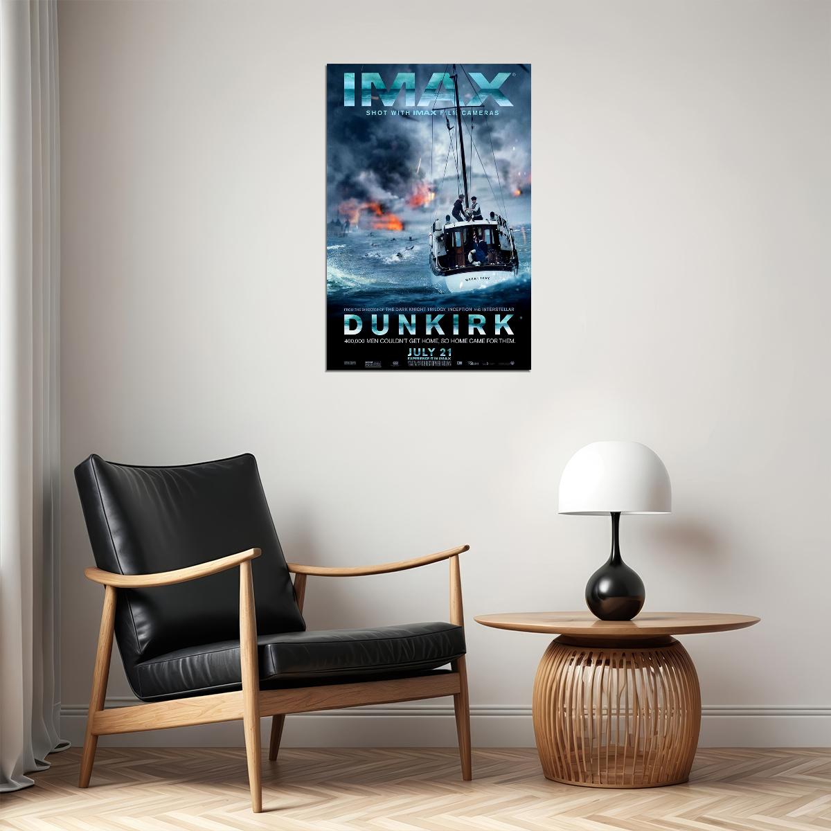 Dunkirk Adventure War Movie Poster Wall Art Print Home Wall Decor