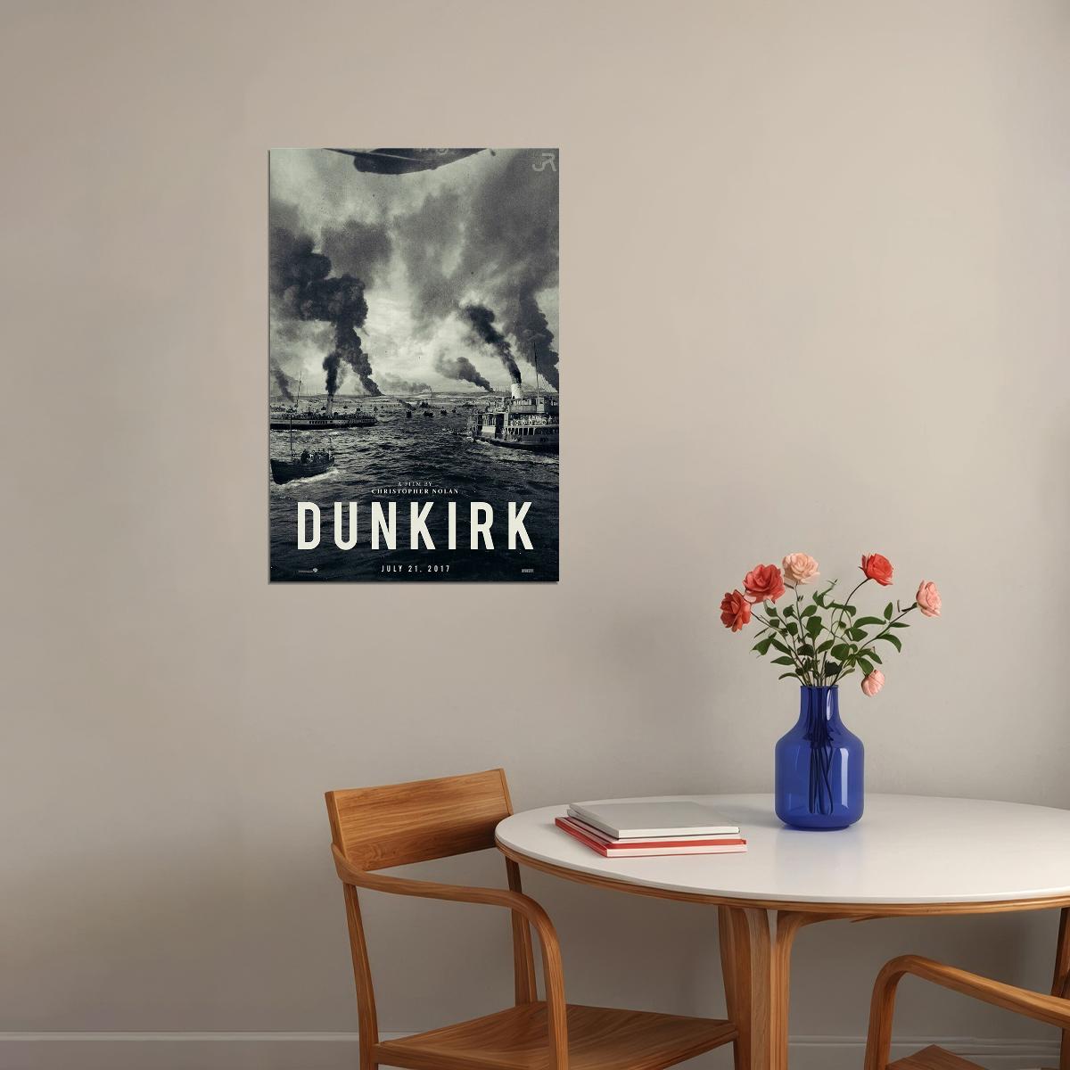 Dunkirk Soldiers War Movie Poster Wall Art Print Home Wall Decor