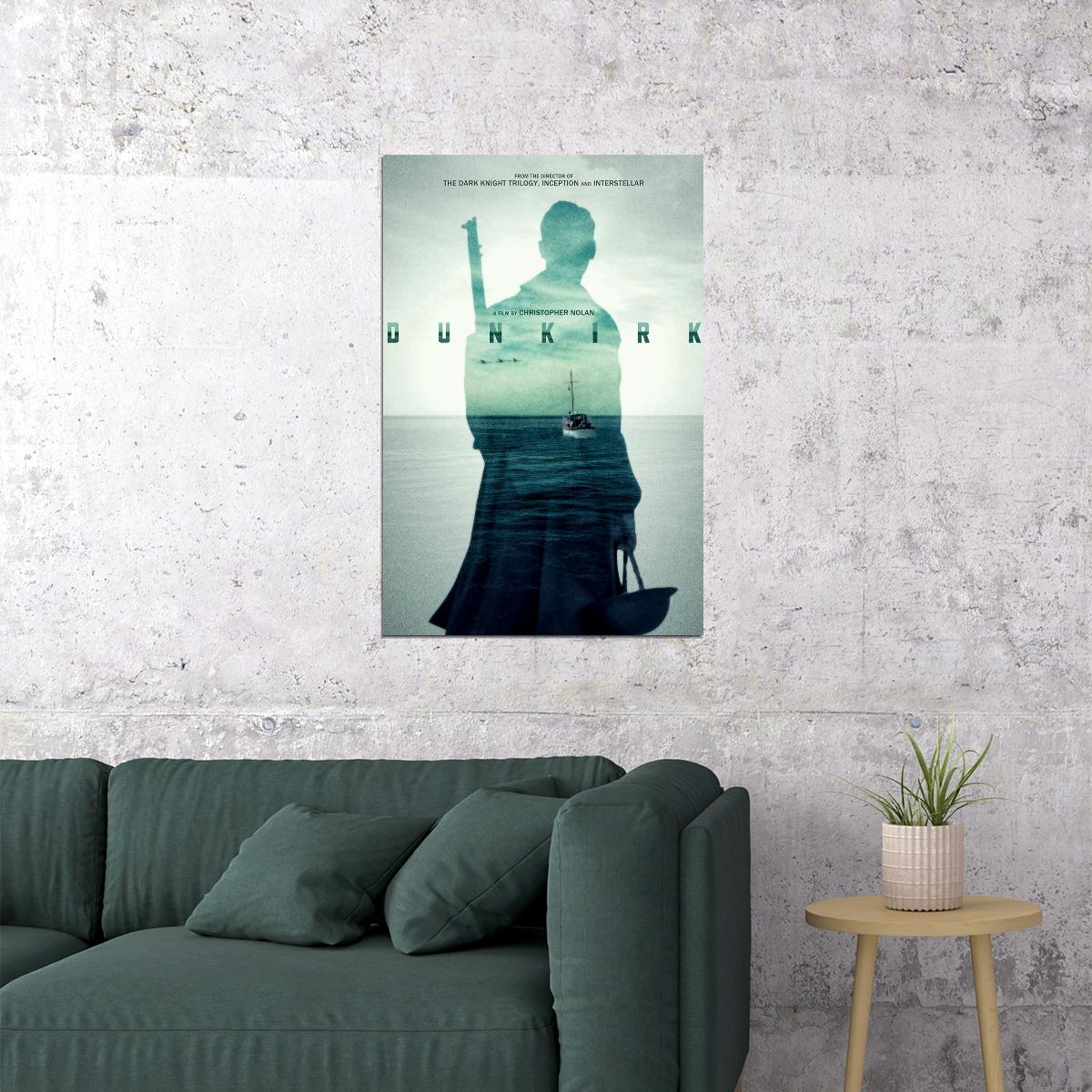 Dunkirk Action War Movie Poster Wall Art Print Home Wall Decor