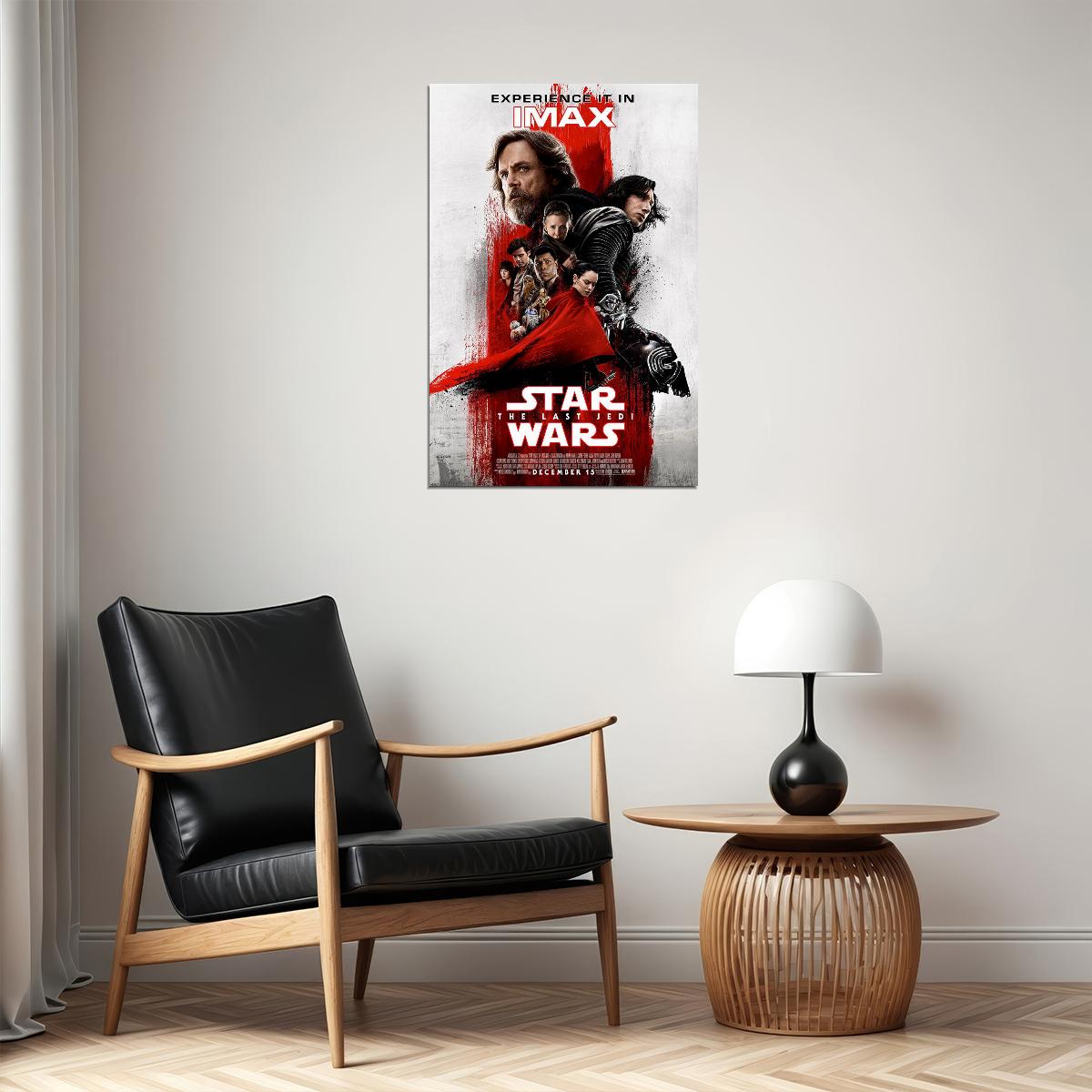 Star Wars The Last Jedi Fantasy Movie Poster Wall Art Print Home Wall Decor