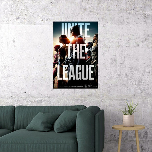 Justice League Fantasy Action Movie Poster Wall Art Print Home Wall Decor