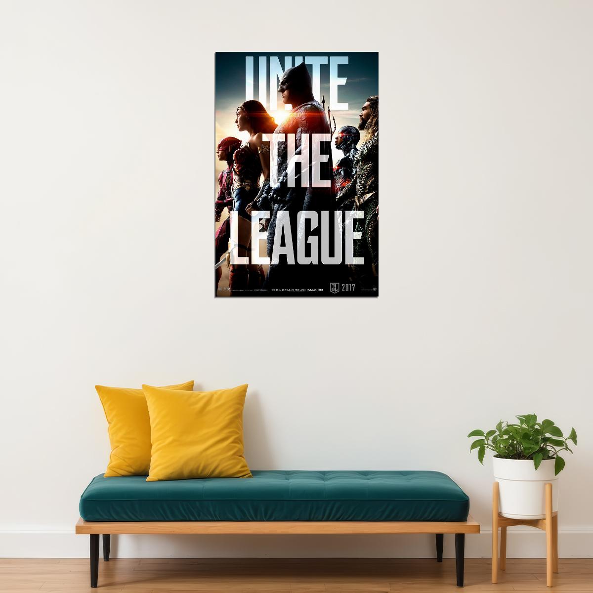 Justice League Fantasy Action Movie Poster Wall Art Print Home Wall Decor