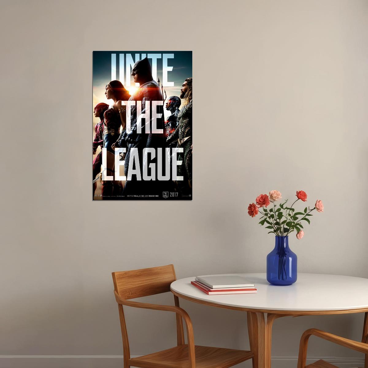 Justice League Fantasy Action Movie Poster Wall Art Print Home Wall Decor