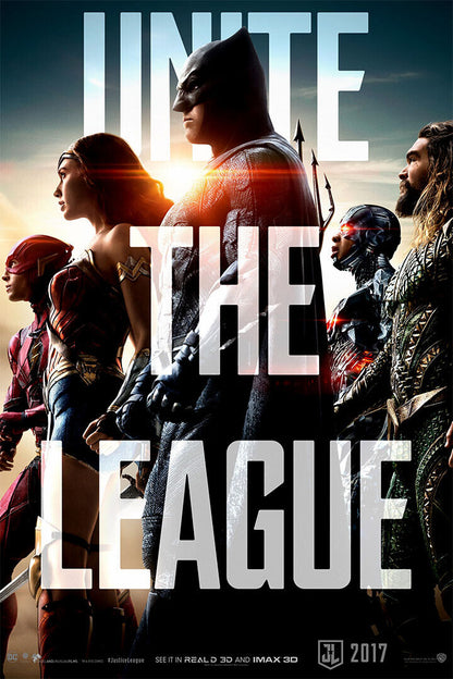 Justice League Fantasy Action Movie Poster Wall Art Print Home Wall Decor