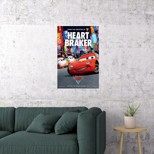 Cars 2 Car Action Fantasy Poster Wall Art Print Home Wall Decor