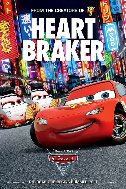 Cars 2 Car Action Fantasy Poster Wall Art Print Home Wall Decor