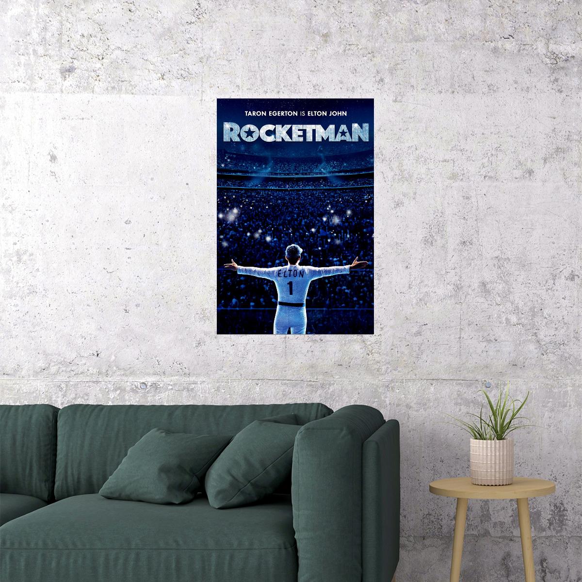 Rocketman Music Drama Movie Poster Wall Art Print Home Wall Decor