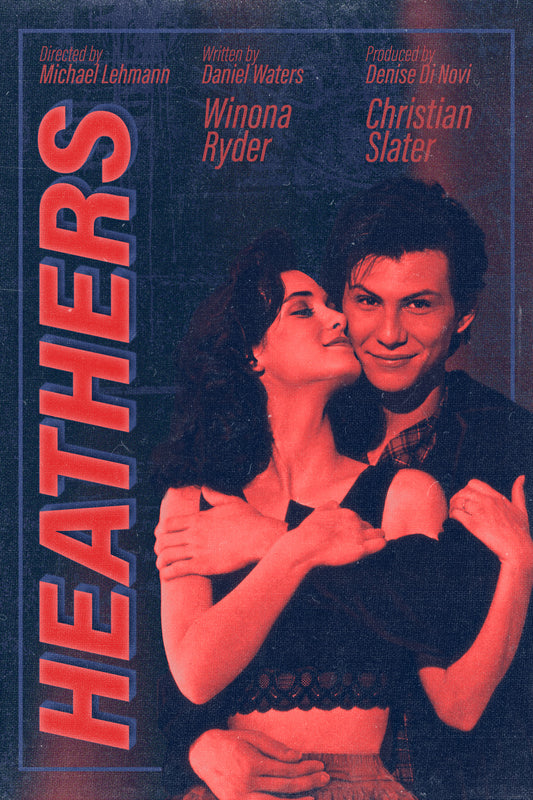 Heathers 1988 Winona Ryder Christian Slater Art Movie Poster