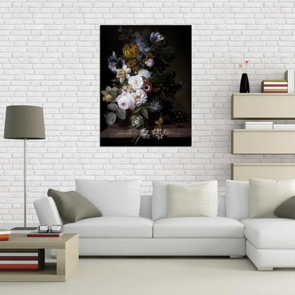 Flowers Dark Academia Mood Vintage Aethetic Poster