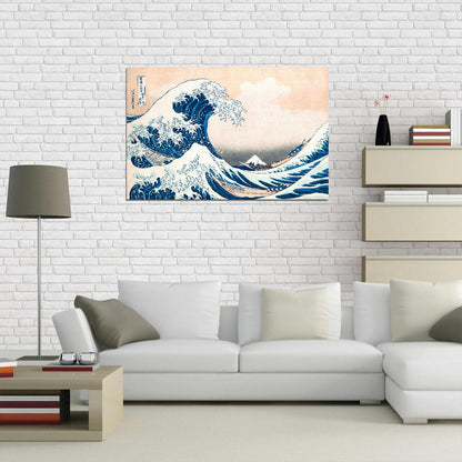 The Great Wave Off Kanagawa by Hokusai Japanese Traditional Poster