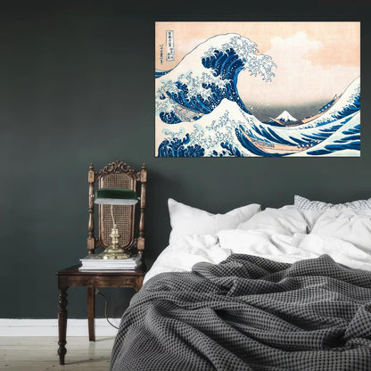 The Great Wave Off Kanagawa by Hokusai Japanese Traditional Poster