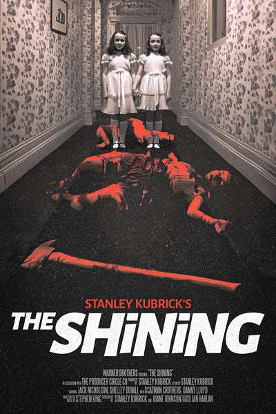 Shining Twins Horror 1980 Stanley Kubrick Stephen King Vintage Art