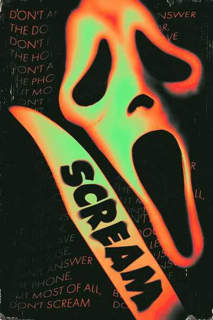 Scream Horror 1996 Art Movie Poster