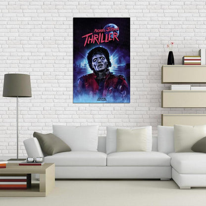Thriller Michael Jackson 1983 Horror Art Movie Poster