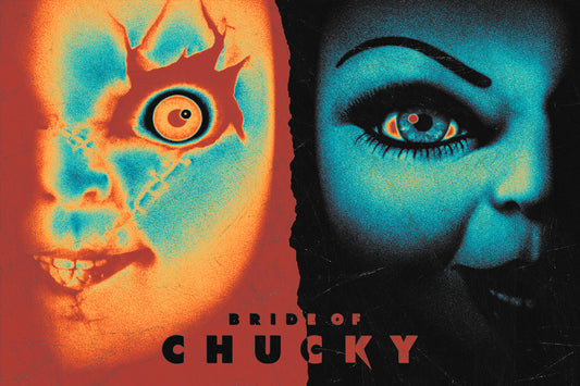 Bride of Chucky 1998 Horror Vintage Art Movie Poster
