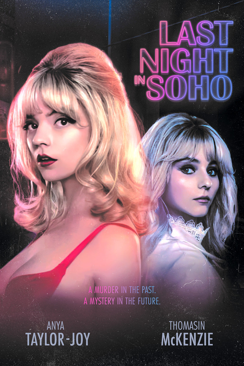 Last Night in Soho 2021 Horror Art Movie Poster