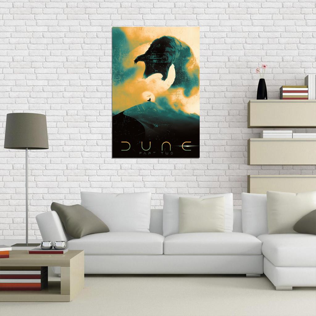 Dune Part 2 Paul Atreides Desert Planet Art Movie Poster