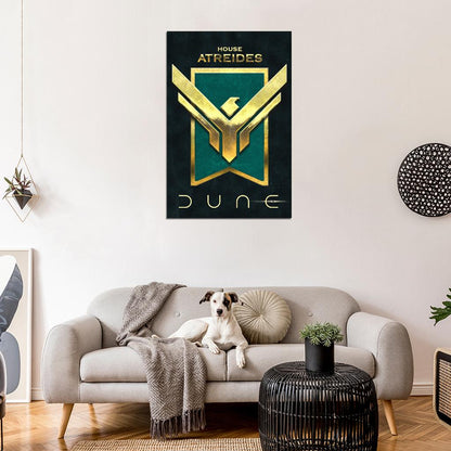 Dune Part 2 House Atreides Family Symbol Art Movie Poster