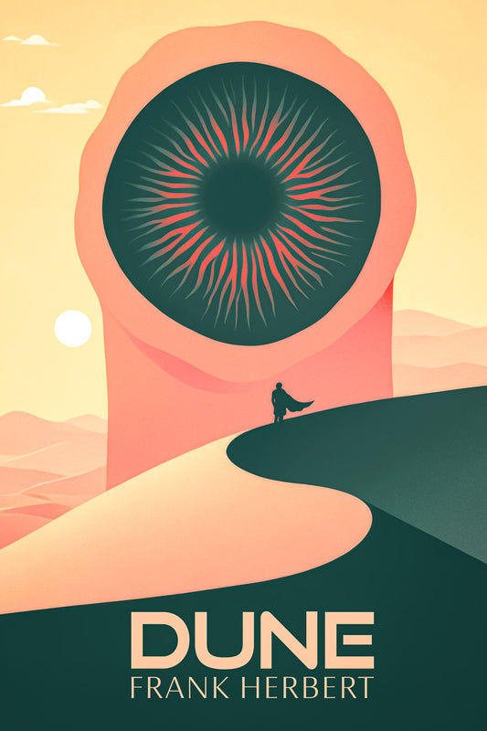 Dune Part 2 Frank Herbert Desert Planet Sandworm Art Movie Poster