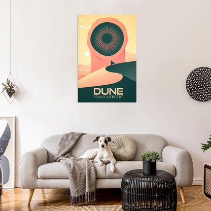 Dune Part 2 Frank Herbert Desert Planet Sandworm Art Movie Poster