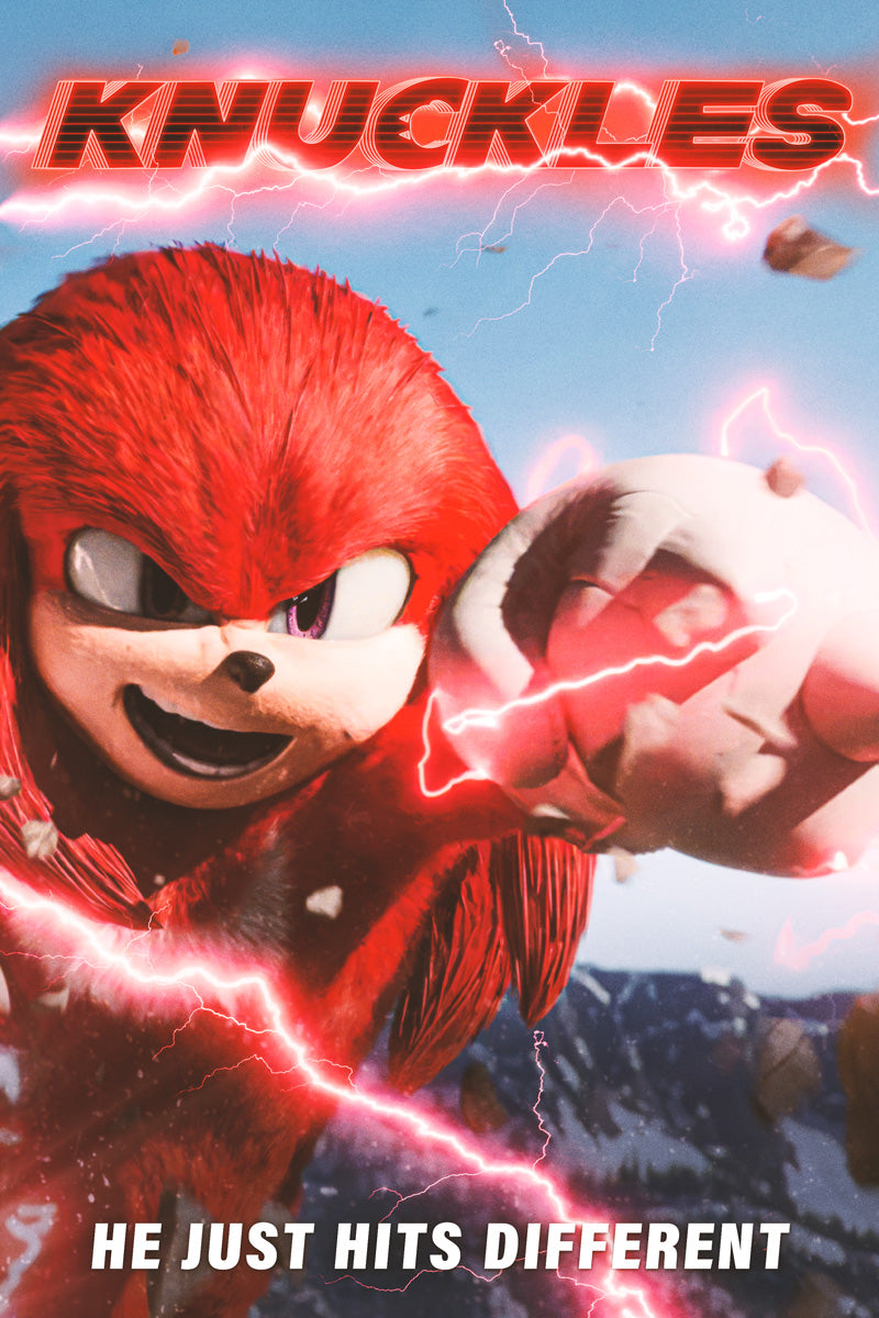 Knuckles 2024 Movie Poster Sonic the Hedgehog