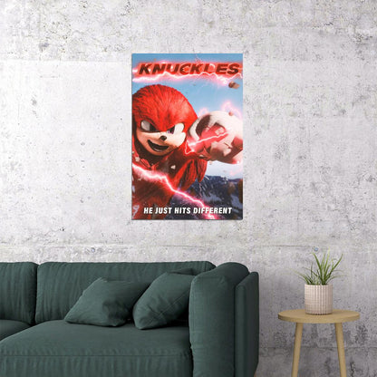 Knuckles 2024 Movie Poster Sonic the Hedgehog