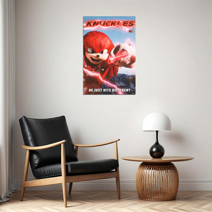 Knuckles 2024 Movie Poster Sonic the Hedgehog