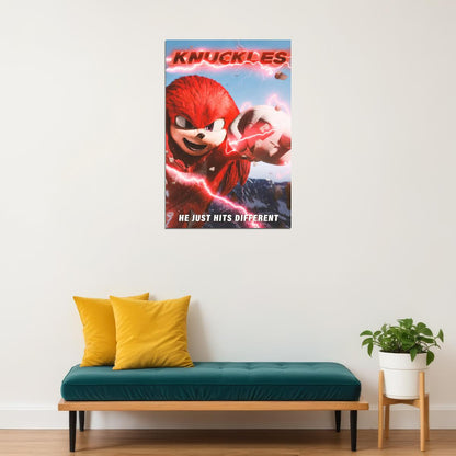 Knuckles 2024 Movie Poster Sonic the Hedgehog