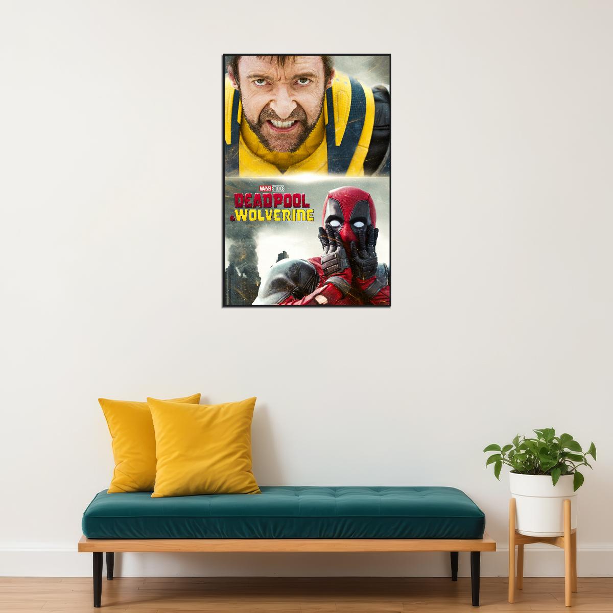 Deadpool & Wolverine 2024 Movie Poster Film Wall Art