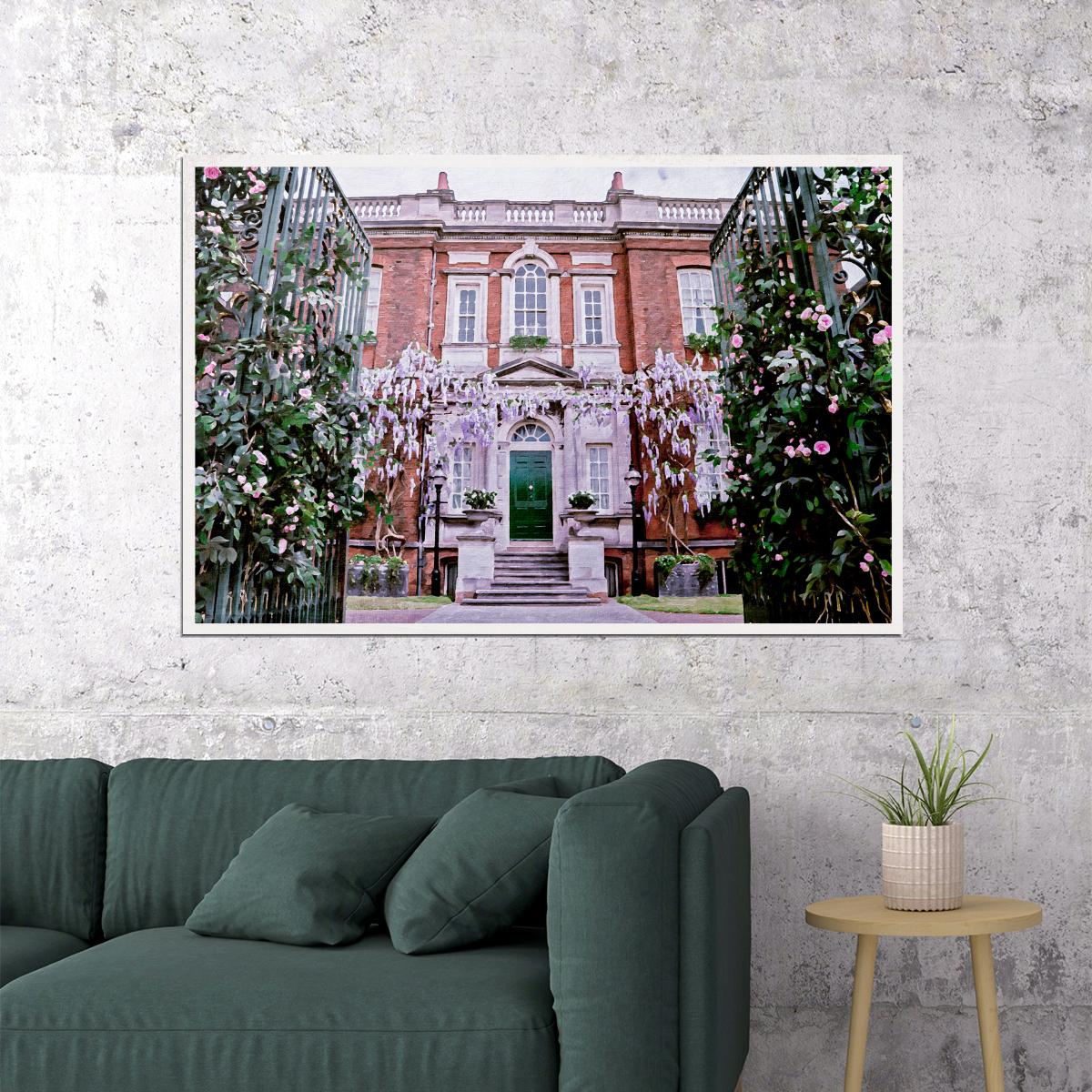 Bridgerton TV Series Poster Oil Painting of Bridgerton House