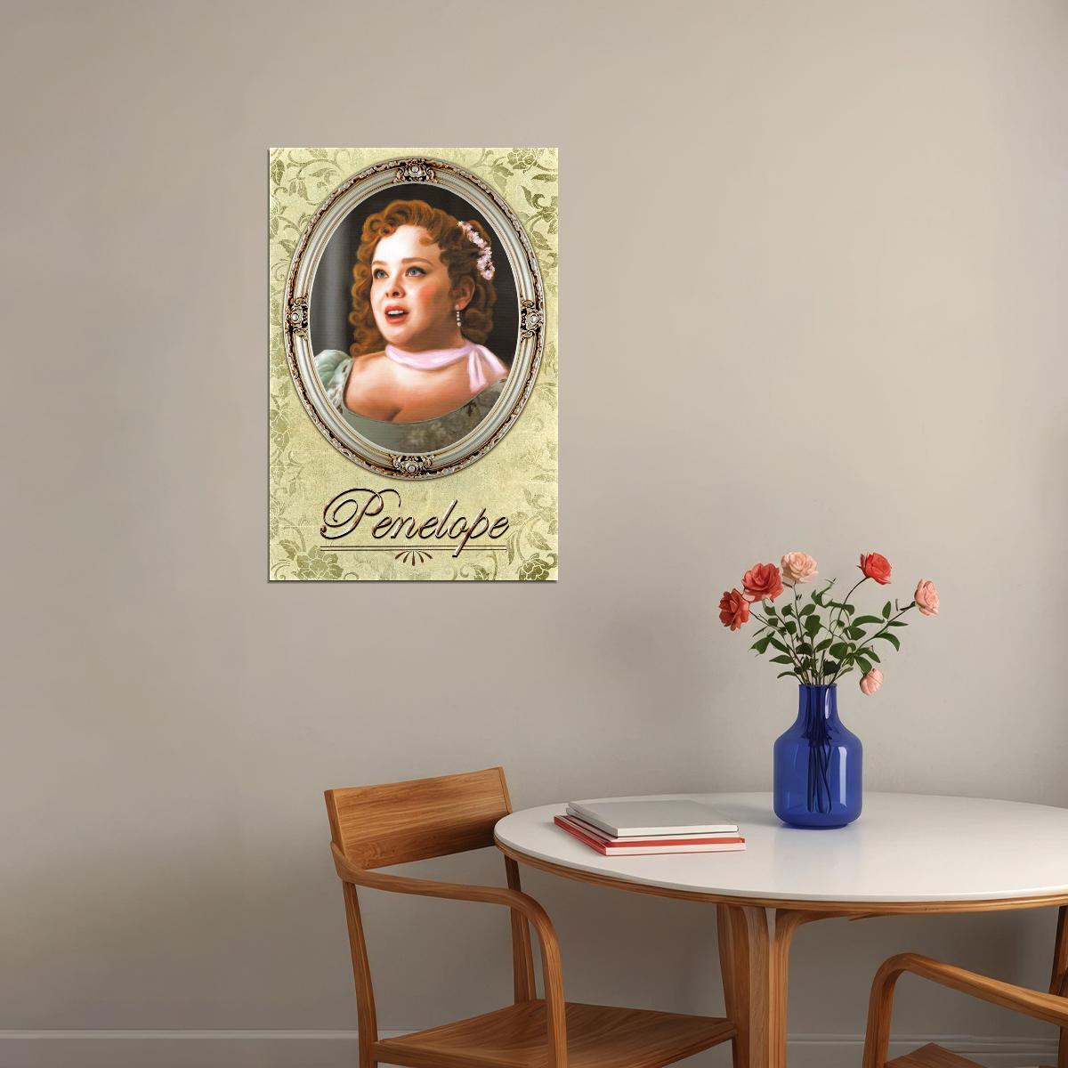 Bridgerton Season TV Series Poster Penelope Featherington Oil Painting