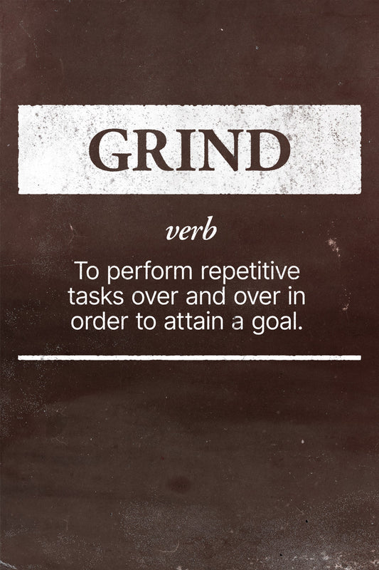 Grind Motivational Poster Inspirational Art For Bedroom