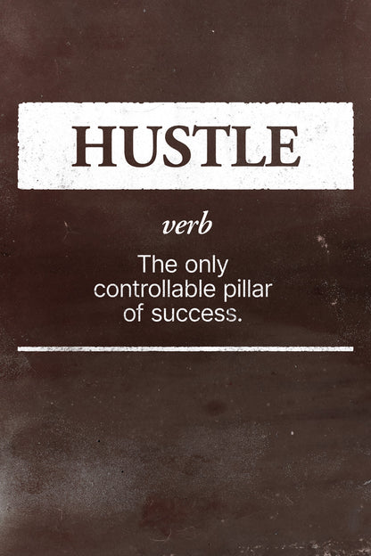 Hustle Motivational Poster Positive Daily Affirmations Wall Decor For Office