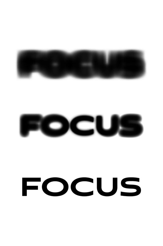 Focus Motivational Poster With Sayings Black and White Inspirational Home Decor