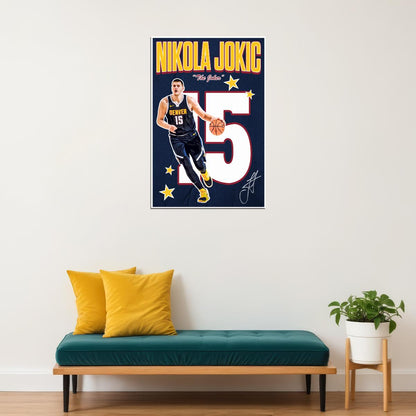 Nikola Jokic Joker Basketball Poster Inspirational Sports Room Decor