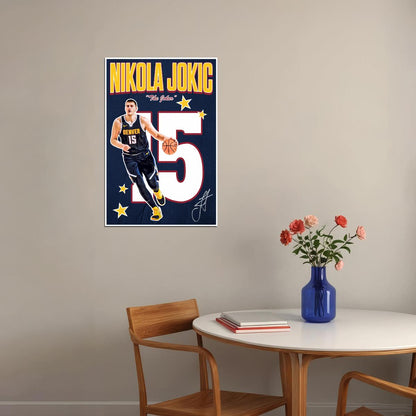 Nikola Jokic Joker Basketball Poster Inspirational Sports Room Decor