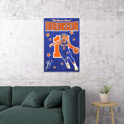 Jalen Bunson Brunson Burner Basketball Poster Motivational Print