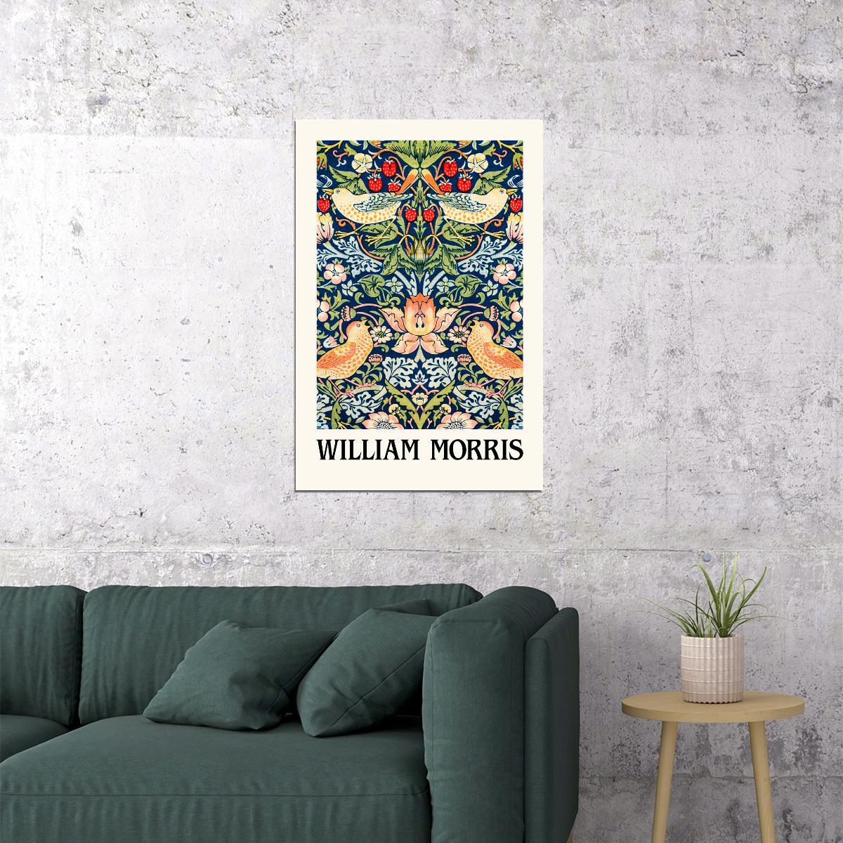 William Morris Nature Abstraction Wall Art Vintage Boho Aesthetic Art Deco Print