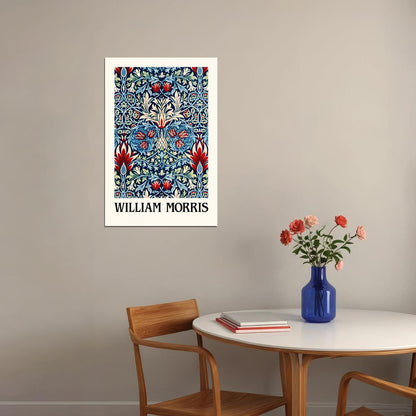 William Morris Flowers Wall Art Poster Maximalist Aesthetic Art Print