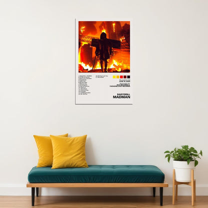 BabyDrill MadMan Album Cover Music Poster Rap Aesthetic Rapper Album Wall Art Records Wall Decor