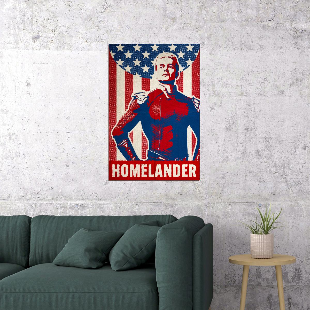 The Boys Homelander TV Series Poster Retro Vintage Wall Art Print