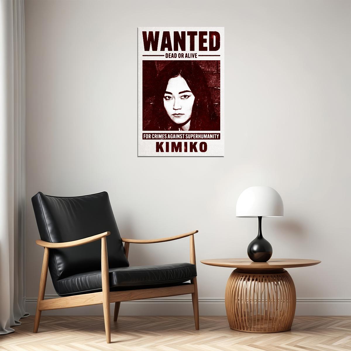 The Boys Kimiko Wanted Dead Or Alive Mugshot TV Series Poster