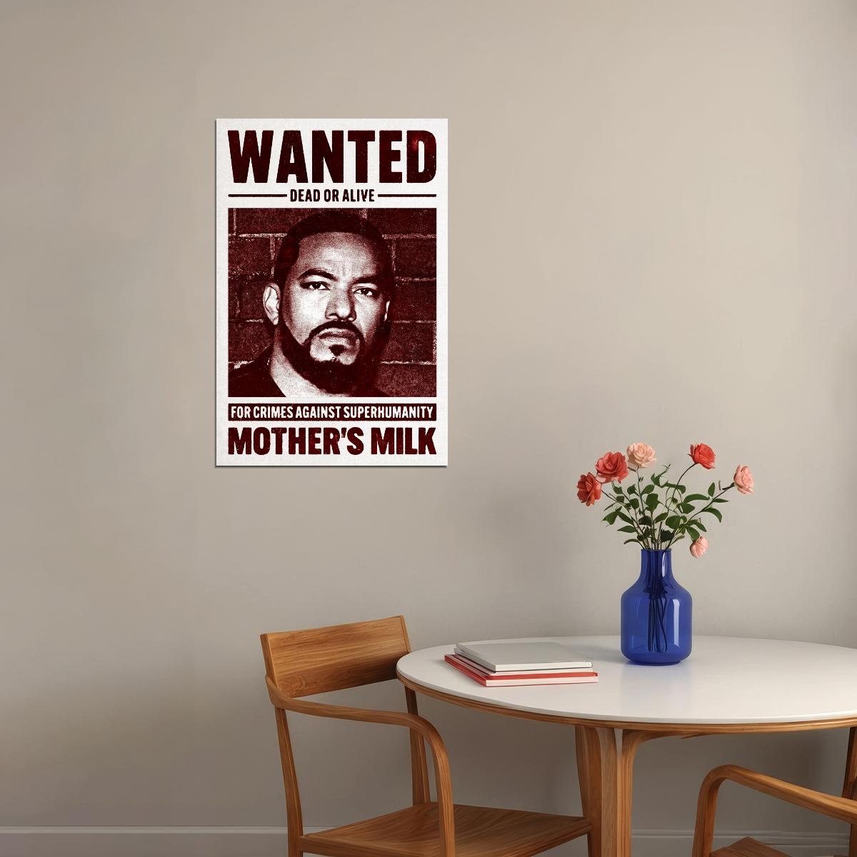 The Boys Mother's Milk Wanted Dead Or Alive Mugshot TV Series Poster