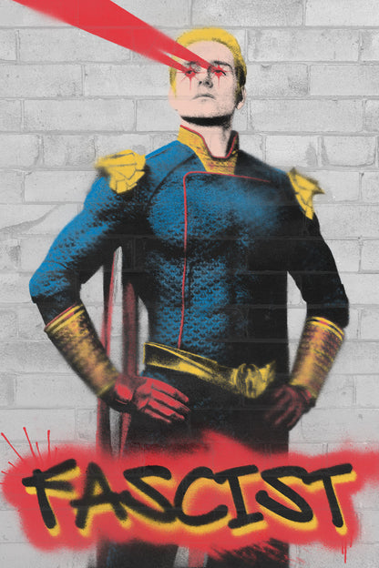 The Boys Homelander Fascist TV Series Poster Graffiti Aesthetic Wall Art Print