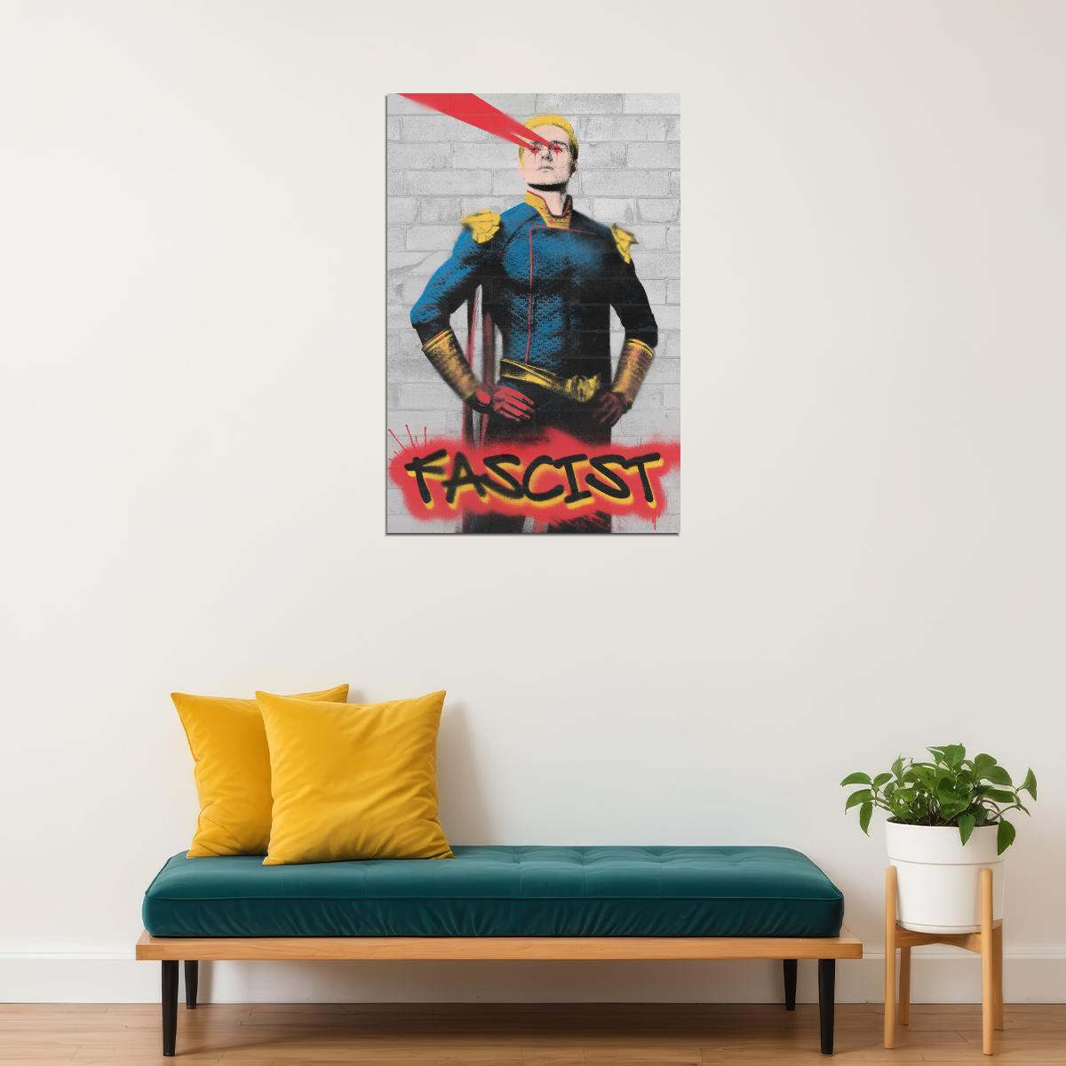 The Boys Homelander Fascist TV Series Poster Graffiti Aesthetic Wall Art Print