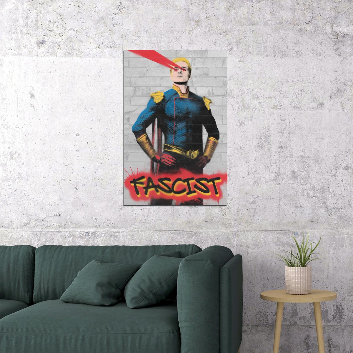 The Boys Homelander Fascist TV Series Poster Graffiti Aesthetic Wall Art Print