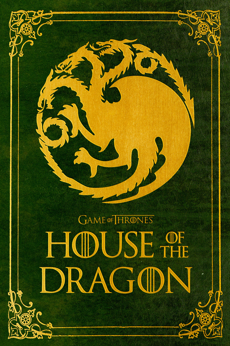 House Of The Dragon TV Series Poster House Green Theater Room Aesthetic Wall Art Print